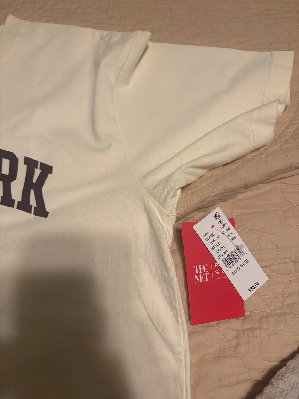 White 'New York' Short Sleeve Tee by - Picture 4 of 8